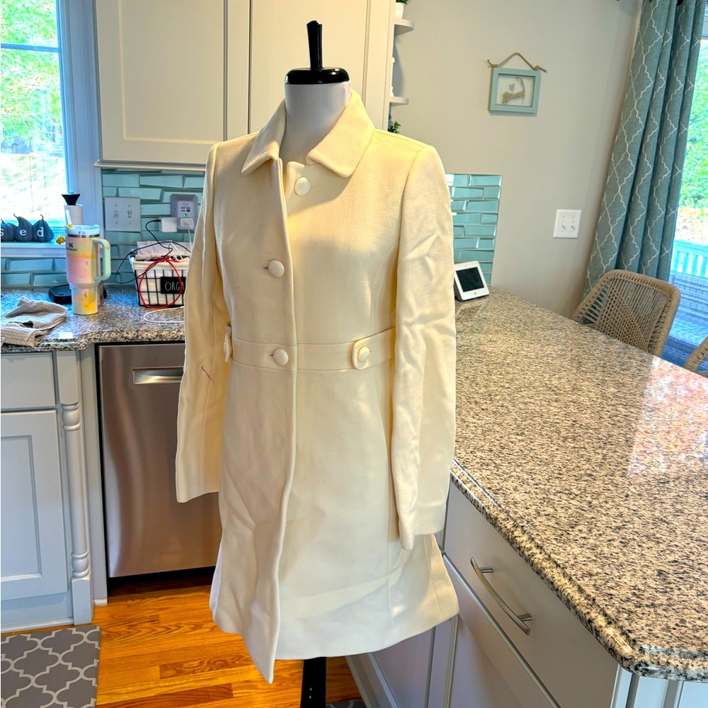 J Crew wool blend double cloth coat NWT size 2